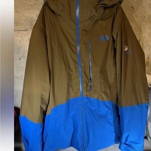The North Face Men's Olive and Blue Ski Jacket **STEEP SERIES XL Ski Snowboard